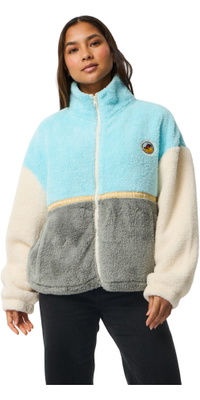 2026 Rip Curl Dame Surf Genoplivning Arv Polar Zip Thru Fleece 0D6WFL - Light Blue