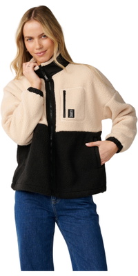 2026 Rip Curl Dame S-Series Bundet Polar Zip Igennem Fleece 0DDWFL - Black