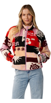 2026 Rip Curl Dame Festpakke Zip Through Polar Fleece 0EGWFL - Multi