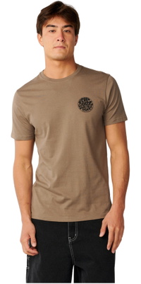 2026 Rip Curl Herre Wettie Ikon T-shirt 10VMTE - Walnut