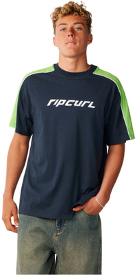 2026 Rip Curl Herre Arkiv Op Top Panel T-Shirt 129MTE - Dark Navy