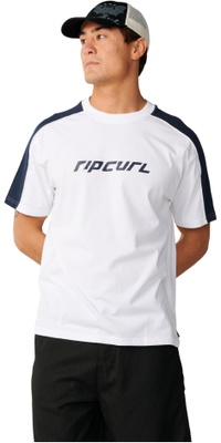 2026 Rip Curl Herre Arkiv Op Top Panel T-Shirt 129MTE - White