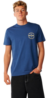 2026 Rip Curl Herre Basis T-shirt 12RMTE - Light Navy