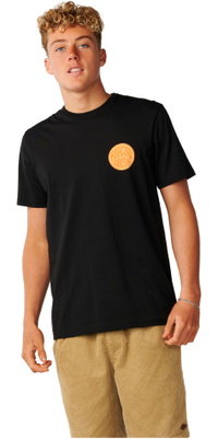 2026 Rip Curl Herre Strømlinet Bryst Logo T-Shirt 13KMTE - Black
