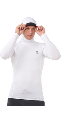 2026 Rip Curl Herre S-Series UPF Perf Lange &aelig;rmer Med H&aelig;tte Rash Vest 18CMRV - White