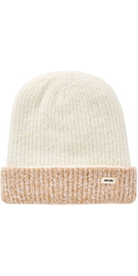 2026 Rip Curl Dame 2 Tone Reg Revo Beanie 02MWHE - Off White / Brun