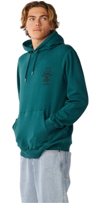 2026 Rip Curl Herre Søgeikon Hoodie 0AKMFL - Blue Green