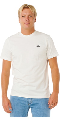 2026 Rip Curl Mens Streamline Embroid T-Shirt 10XMTE - White