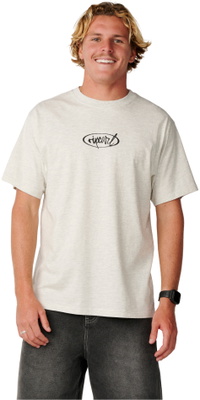 2026 Rip Curl Herre Revende Manuskript T-shirt 14HMTE - Sports Marle