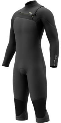 2026 Mystic Herre Motion 4/3mm Chest Zip Lange &aelig;rmer Korte Ben V&aring;ddragt 35000.270010 - Black