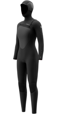 2026 Mystic Dame Gem 6/4/3mm Chest Zip Med H&aelig;tte V&aring;ddragt 35000.270015 - Black