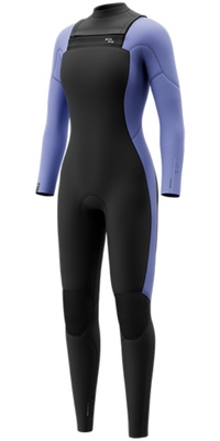 2026 Mystic Dame Haven 4/3mm Dobbelt Chest Zip V&aring;ddragt 35000.270046 - Iris Blue