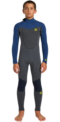 2026 Billabong Junior Absolute Core 4/3mm Back Zip Våddragt ABBW100164 - Dark Denim