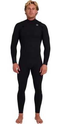 2026 Billabong Mens Furnace Revo 4/3mm Chest Zip Wetsuit ABYW100277 - Black