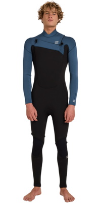 2026 Billabong Mens Absolute Core 4/3mm Chest Zip Wetsuit ABYW100294 - Dark Denim