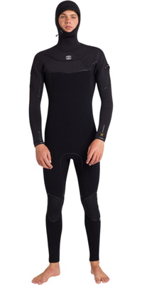 2026 Billabong Herre Furnace Ultra Gullwing 5/4mm Med H&aelig;tte V&aring;ddragt ABYW200125 - Black