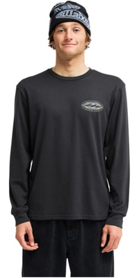 2026 Billabong Mens Diamond Vision Long Sleeve T-Shirt EBYZT00626 - Washed Black