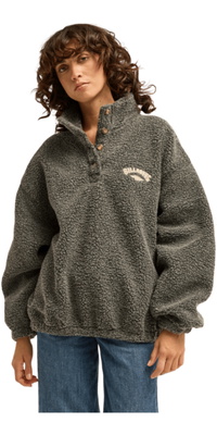 2026 Billabong Womens Run The Road Fleece EBJPF00113 - Off Black