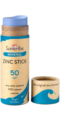 2026 Suntribe Økologisk Mineral Zink Solstik SPF 50 STZS - Ocean Blue