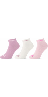 2025 ONeill Sneakers Socks 3-Packs 201033002 - Skygger / Marshmallow / Lys Lilla
