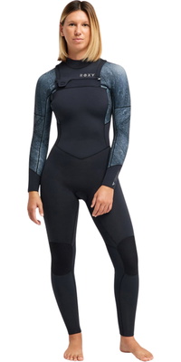 2026 Roxy Dame Swell Natural 4/3mm Chest Zip V&aring;ddragt 26BW213509 - Bandana