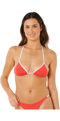 Rip Curl Dame Classic Surf Sliding Triangle Bikini Top 0SXWSW - Red