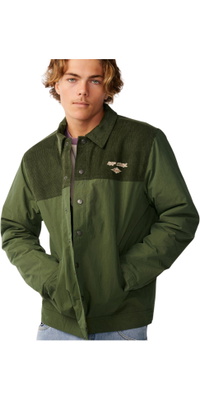 Rip Curl Herre Classic Surf Cord Puffer Jacket 02AMJA - Dark Olive