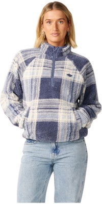 Rip Curl Dame Paraiso 1/4 Zip Polar Fleece 0EUWFL - Navy