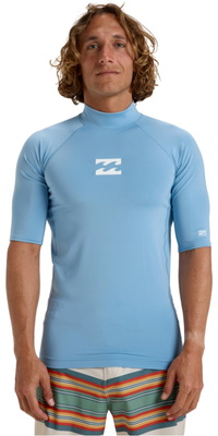 2026 Billabong Mens Waves All Day Kortærmet Lycravest EBYWR00101 - Sky Blue