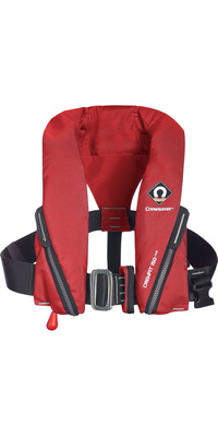 2026 Crewsaver Junior Crewfit 150N Redningsvest Auto Med Sele 9705RA - Red