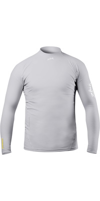 2026 Zhik Junior Eco Spandex UPF50+ Langærmet Rash Guard DTP-0063-K-PLT - Platinum