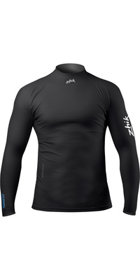 2026 Zhik Mens Eco UPF50+ Spandex Langærmet Rash Guard DTP-0063 - Black