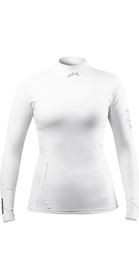 2026 Zhik øko Langærmet Spandex Top Dtp-0063-w-wht - Hvid