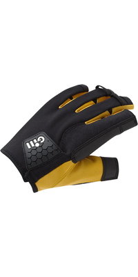 2026 Gill Pro Korte Finger Sejlhandsker 7443 - Sort