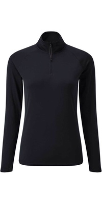 2026 Gill Uv Tec Langærmet Zip Tee Til Kvinder Uv009w - Navy