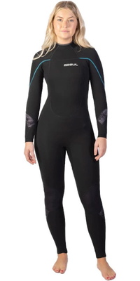 2026 Gul Kvinder Response 5/3mm Gbs Back Zip Våddragt Re1229-c1 - Sort