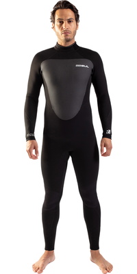 2026 Gul Mens Response 4/3mm Gbs Back Zip Våddragt Re1246-c1 - Sort