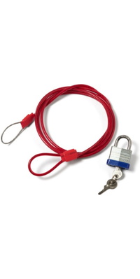 2026 Northcore Lockjaw Travel Surfboard Lock XL02 Red