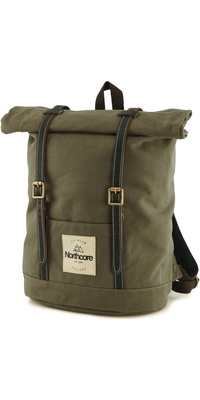 2026 Northcore Rygsæk I Vokset Lærred NOCO118 - Olive Green