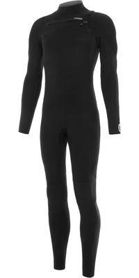 2025 Nyord Menneske Furno Warmth 5/4mm Chest Zip Gbs Våddragt Fwm54001 - Sort