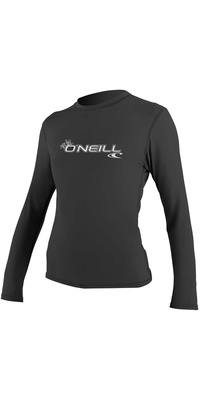 2026 Oneill Kvinders Grundlæggende Skins Langærmet Rash Tee 4340 - Sort