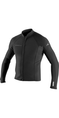 2026 O'neill Mænd Reactor Ii 1.5mm Neopren Front Zip Jakke 5046 - Sort