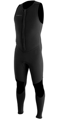 2026 Oneill Reactor Ii 1.5mm Neopren Front Zip Long John Våddragt 5047 - Sort
