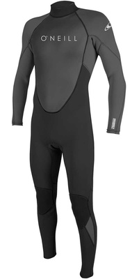 2025 Oneill Mænd Reactor Ii 3/2mm Back Zip Våddragt 5040 - Sort / Graphite