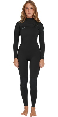 2026 O'Neill Epic 5/4mm Våddragt Chest Zip Til Kvinder 5652 - Black