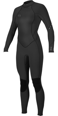 2026 ONeill Womens Bahia 3/2mm Back Zip Våddragt 5292 - Black