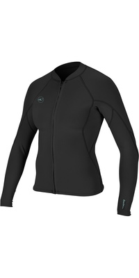 2026 Oneill Kvinder Reactor Ii 1.5mm Front Zip Neoprenjakke 5294 - Sort