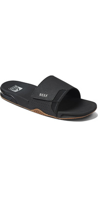 2026 Reef Fanning Sliders CI3632 - Black / Sølv