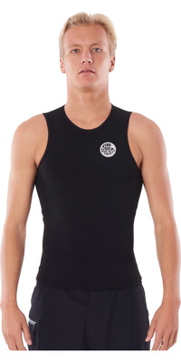 2026 Rip Curl Mens Flashbomb 0.5mm Ærmeløs Vest WVEYCM - Black