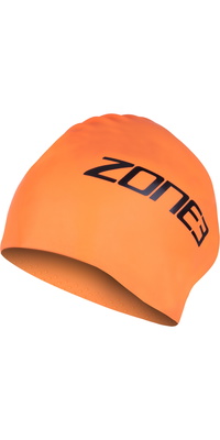 ZONE3 2026 Badehætte Med Langt Hår SA24LHCAP113 - Hi-Vis Orange